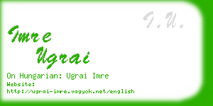 imre ugrai business card